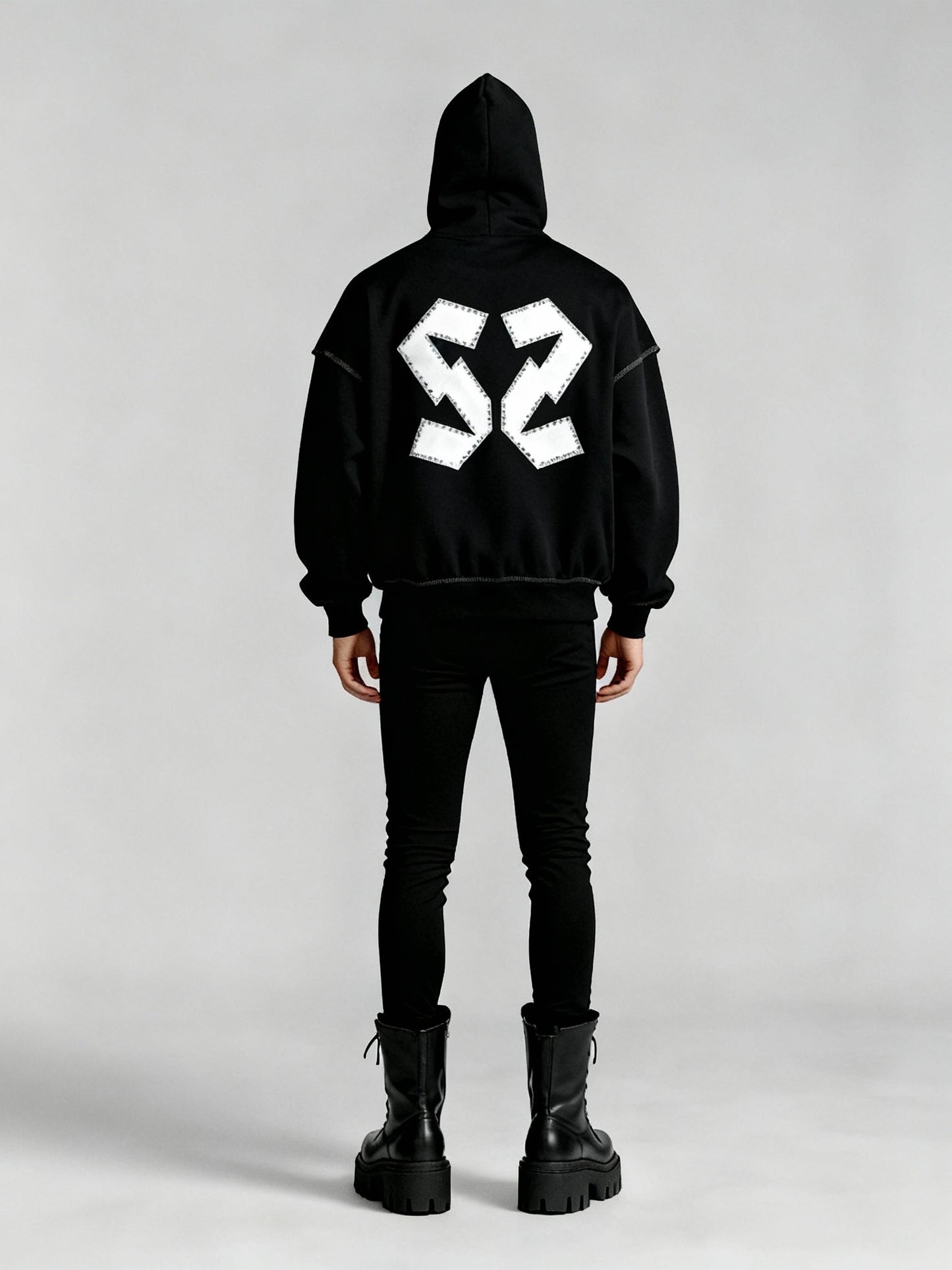 ANONYMOUS STAR | SS | Fleeced Full-Zip Boxy Hoodie