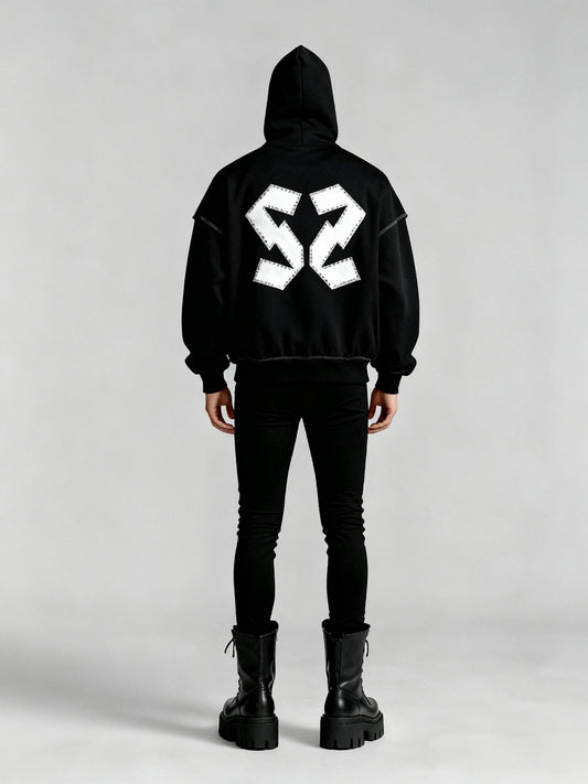 ANONYMOUS STAR | SS | Fleeced Full-Zip Boxy Hoodie