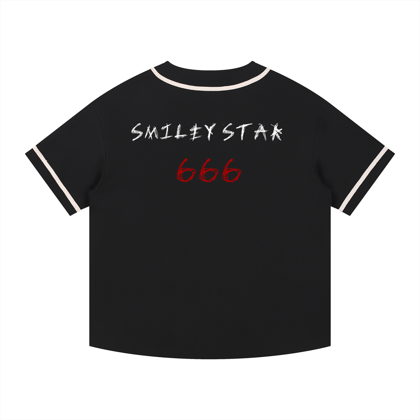 666 Jersey | SS | Contrast Piped Button-Up